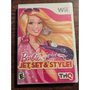 Barbie: Jet, Set & Style Nintendo Wii 2011 Video Game Fashion Design NEW SEALED